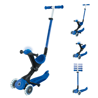 Globber Go Up Deluxe Işıklı Scooter - Lacivert