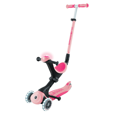 Globber Go Up Deluxe Işıklı Scooter - Pastel Pembe