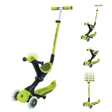 Globber Go Up Deluxe Işıklı Scooter - Yeşil