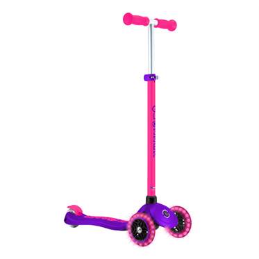 Globber Primo Plus Işıklı Scooter - Neon Pembe