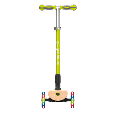 Globber Primo Wood Katlanabilir Işıklı Scooter - Yeşil