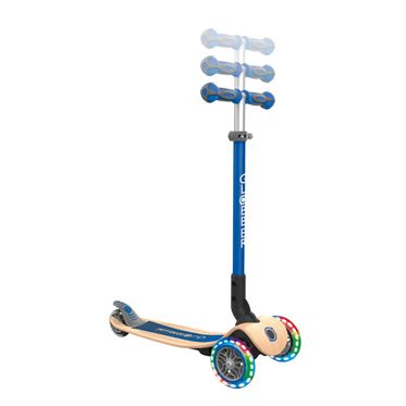 Globber Primo Wood Katlanabilir Işıklı Scooter - Lacivert