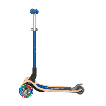 Globber Primo Wood Katlanabilir Işıklı Scooter - Lacivert