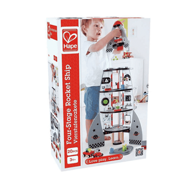Hape 4 Katlı Ahşap Roket