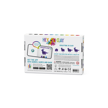 Hey Clay Yaratıcı Kil Seti - Ankylosaurus, Parasaurolophus, Therizinosaurus