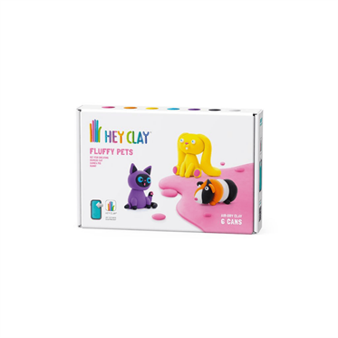 Hey Clay Yaratıcı Kil Seti - Bunny, Siamese Cat, Guinea Pig