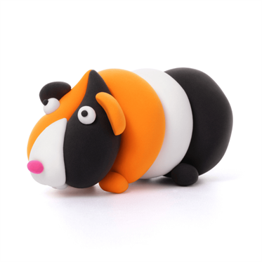 Hey Clay Yaratıcı Kil Seti - Bunny, Siamese Cat, Guinea Pig