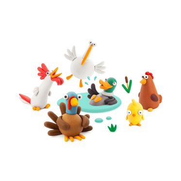 Hey Clay Yaratıcı Kil Seti - Kümes Hayvanları