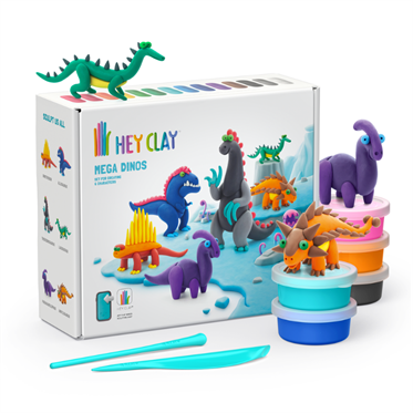 Hey Clay Yaratıcı Kil Seti - Mega Dinos