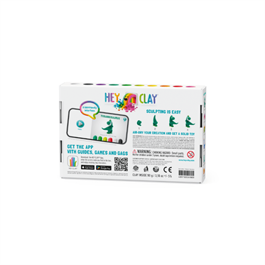 Hey Clay Yaratıcı Kil Seti - Pterodactylus, Triceratops, Tyrannosaurus