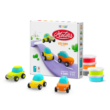 Hey Clay Yaratıcı Kil Seti - Eco Cars