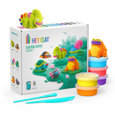 Hey Clay Yaratıcı Kil Seti - Exotic Pets