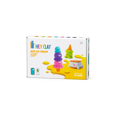 Hey Clay Yaratıcı Kil Seti - Flip Cone, Yeti Sandwich, Scoopanauts
