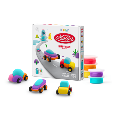 Hey Clay Yaratıcı Kil Seti - Happy Cars