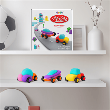 Hey Clay Yaratıcı Kil Seti - Happy Cars