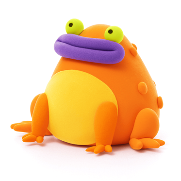 Hey Clay Yaratıcı Kil Seti - Tarantula, Turtle, Orange Frog