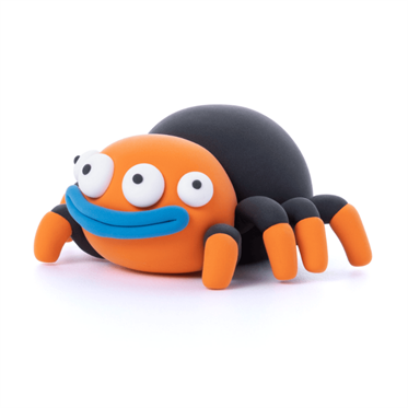 Hey Clay Yaratıcı Kil Seti - Tarantula, Turtle, Orange Frog