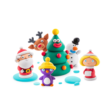 Hey Clay Yaratıcı Kil Seti - Winter Holidays