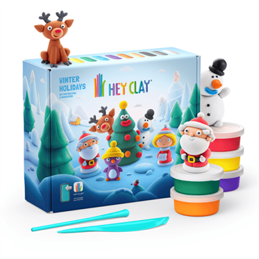 Hey Clay Yaratıcı Kil Seti - Winter Holidays