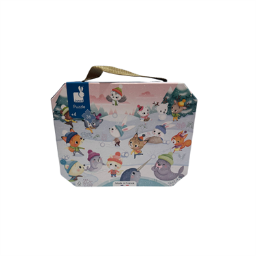 Janod 36 Parça Çantalı Puzzle - Kar Partisi