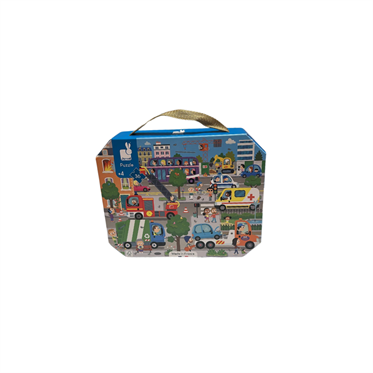 Janod 36 Parça Çantalı Puzzle - Şehir