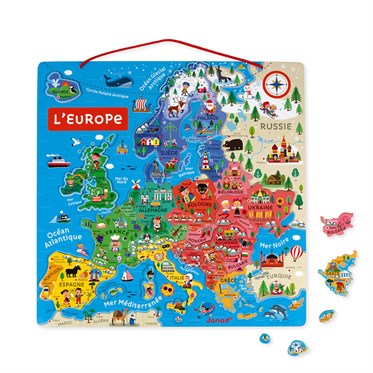 Janod Mıknatıslı Oyun - Avrupa Haritası