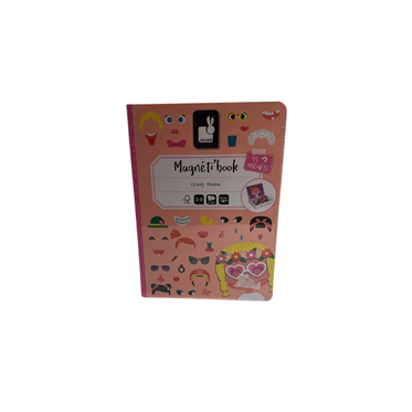 Janod Mıknatıslı Oyun Kitabı - Çılgın Yüzler - Kız