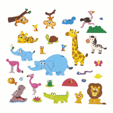 Janod Mıknatıslı Oyun Kitabı - Afrika Hayvanları