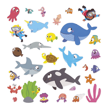 Janod Mıknatıslı Oyun Kitabı - Denizin Dibinde