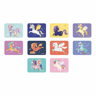Janod Mıknatıslı Oyun Kitabı - Unicornlar