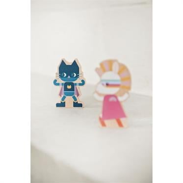 Lilliputiens Ahşap Süper Kahramanlar Seti