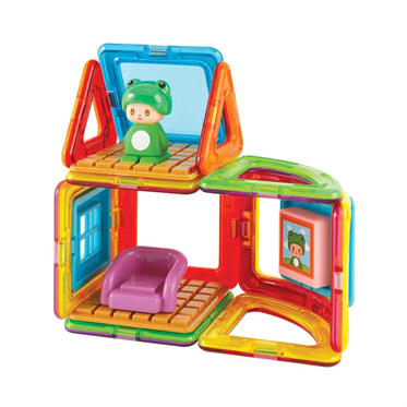 Magformers Mıknatıslı Cube House Set - Frog - 20 Parça