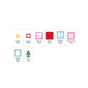 Magformers Mıknatıslı House Set - 42 Parça