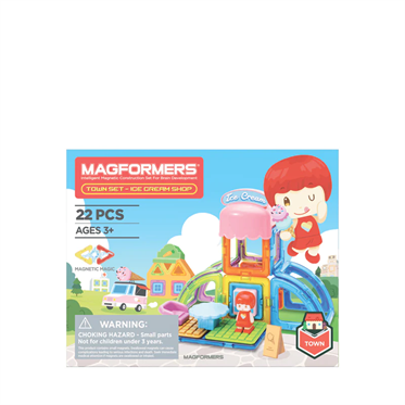 Magformers Mıknatıslı Town Set - Ice Cream Shop - 22 Parça