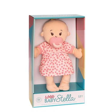 Manhattan Toy Baby Stella Çiçekli Elbiseli Kız Oyuncak Bebek