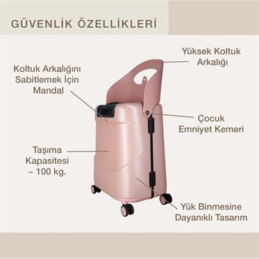 MiaMily Carry On Kabin Boy Valiz - Dusty Pink