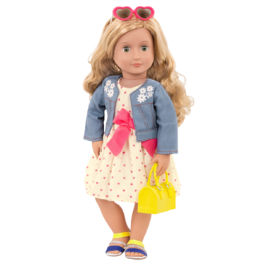 Our Generation Kıyafet - Deluxe Heart Print Dress