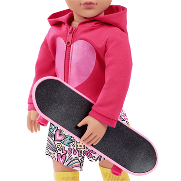 Our Generation Kıyafet - Deluxe Hoodie & Skateboard