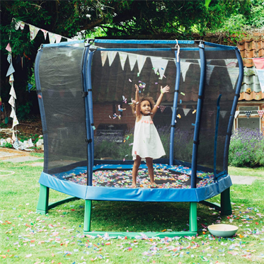 Plum File Korumalı Trambolin - 7 ft - Mavi