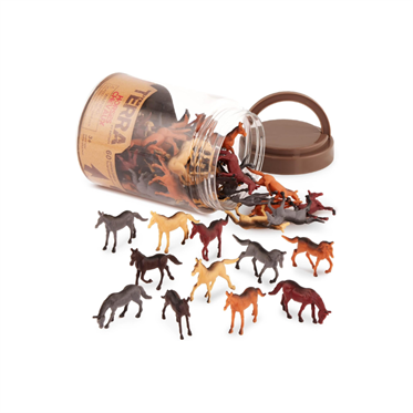 Terra 60 Parça Tüp İçinde Küçük Oyun Seti - Atlar