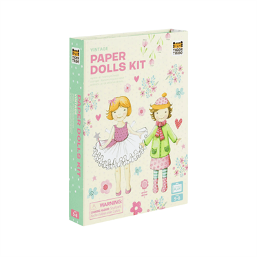 Tiger Tribe Kağıt Giydirme Seti - Vintage