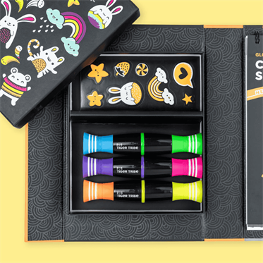 Tiger Tribe Neon Boyama Seti - Glow Friends
