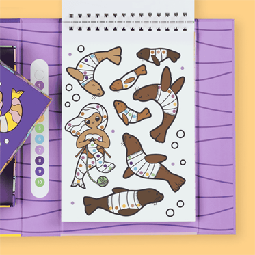 Tiger Tribe Sayılara Göre Boyama - Denizkızları ve Arkadaşları