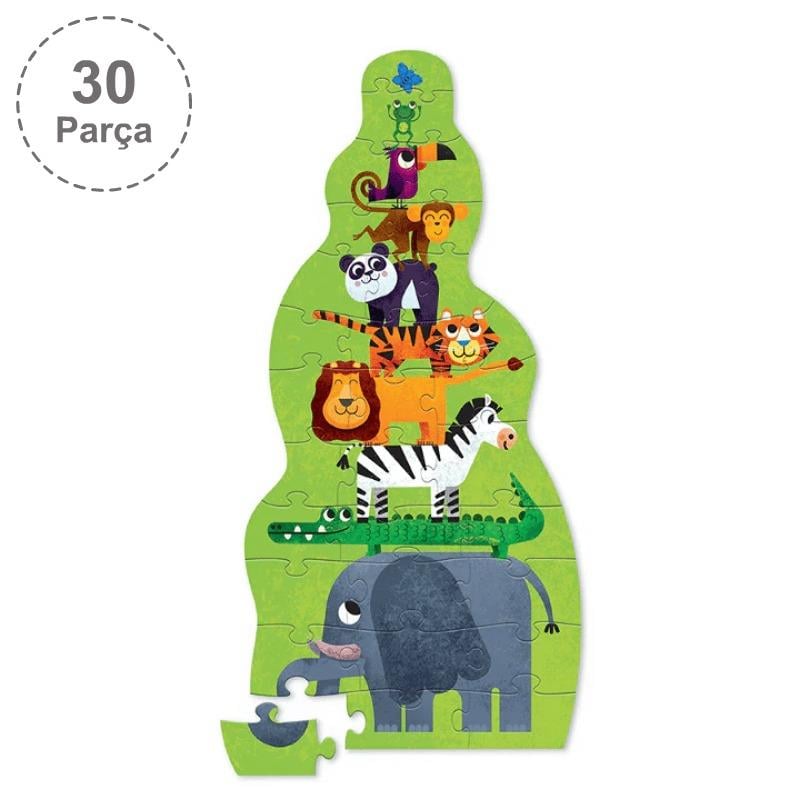Crocodile Creek Dev Kule Puzzle - 30 Parça - Orman | Isabel Abbey