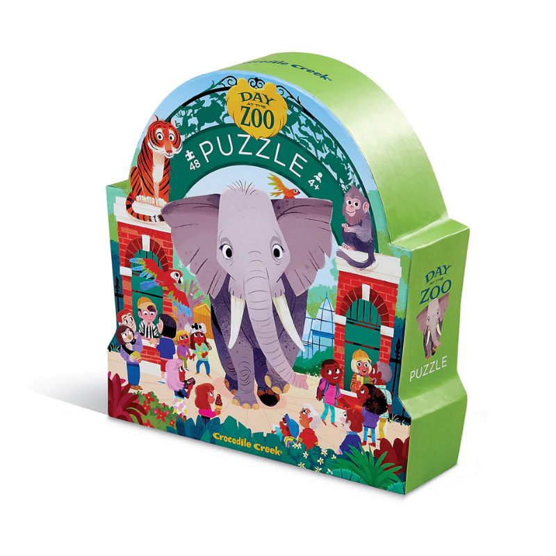 Crocodile Creek Müzede Bir Gün Puzzle - 48 Parça - Hayvanat