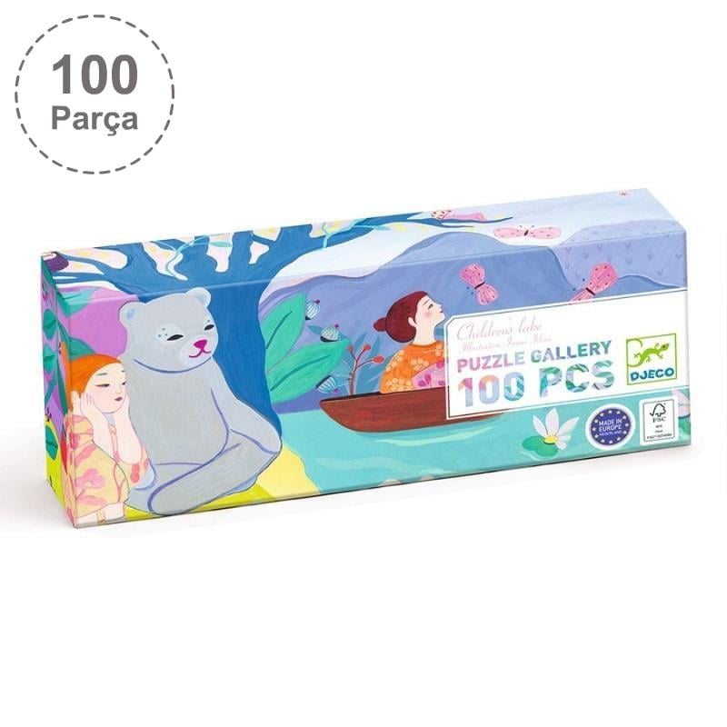 Djeco Panoramik Puzzle 100 Parça - Children's Lake | Isabel Abbey