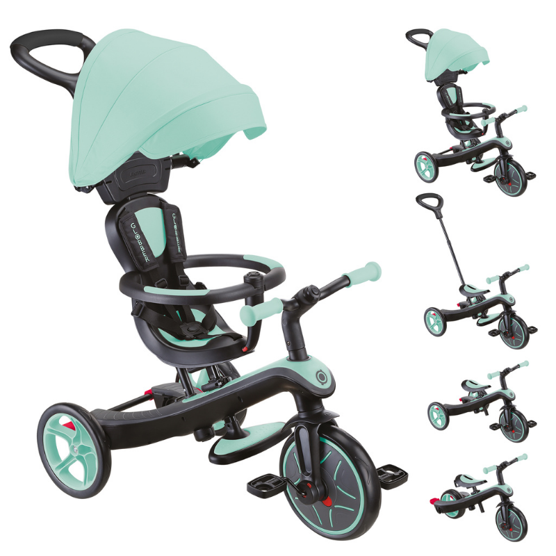 とも GLOBBER EXPLORER TRIKE 4in1三輪車 Globber Explorer 4in1 Trike Bisiklet - Mint Yeşili | Isabel Abbey