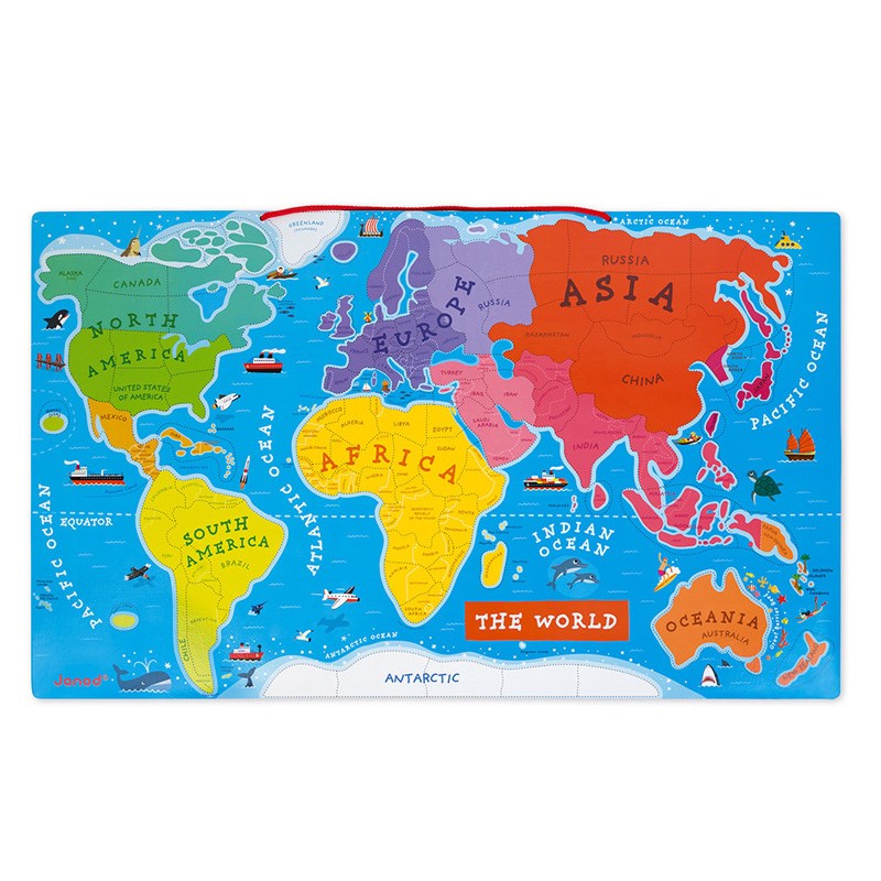 Janod Mıknatıslı Oyun - Dünya Haritası | Isabel Abbey