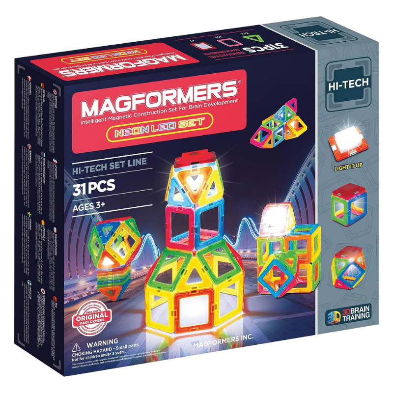 Magformers Mıknatıslı Neon LED Set - 31 Parça | Isabel Abbey