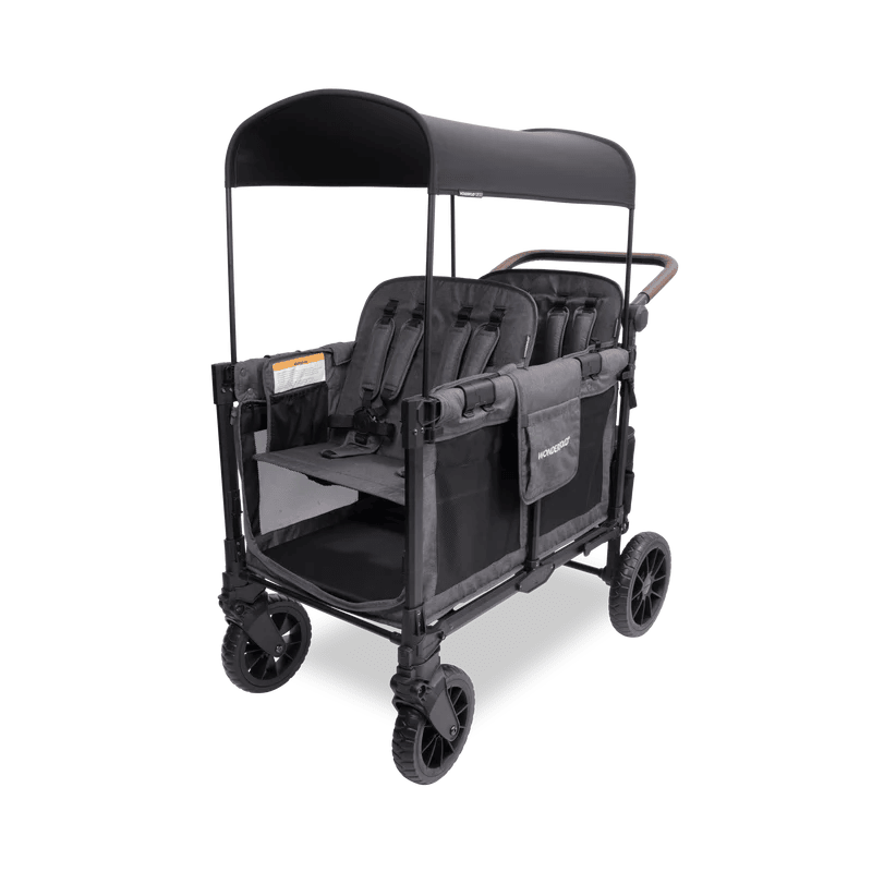 Wonderfold W4 Luxe Pro Dörtlü Bebek Arabası Vagonu - Kömür Grisi